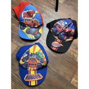 3 Nickelodeon Boys Blaze &The Monster Machines Toddler Baseball Cap Age 2-4